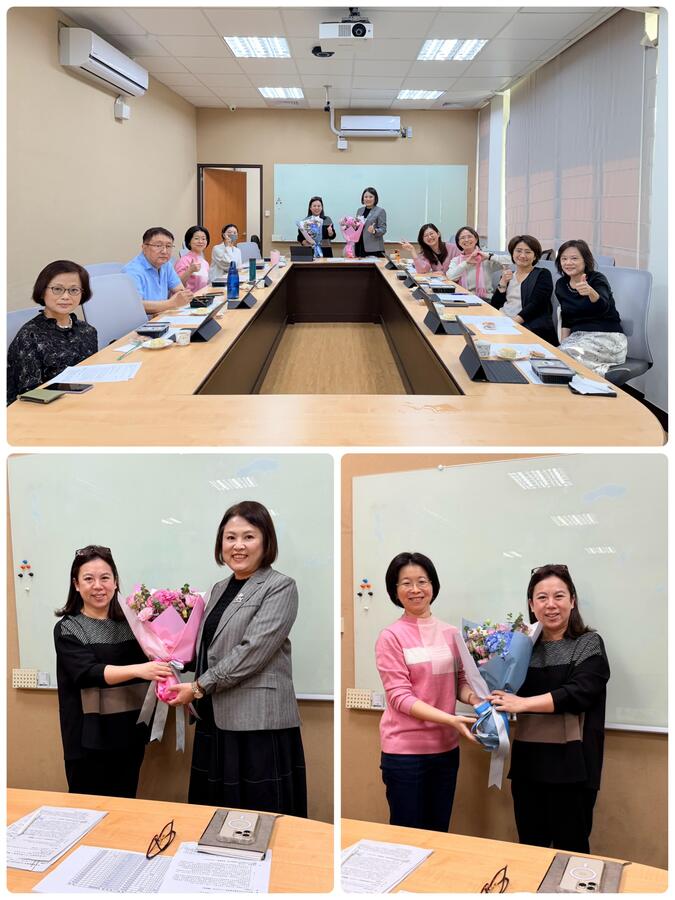 本系新任張怡敏主任、卸任王怡惠主任交接圖片